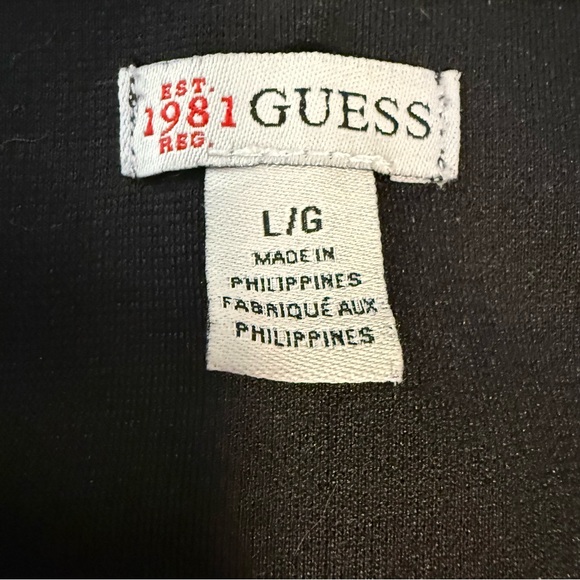 Chic GUESS Black & Gray Colorblock Sheath Dress – Sleeveless Workwear Classic Lg - Picture 8 of 10